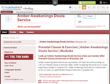 Tablet Screenshot of doula-muskoka.muskokadirect.info